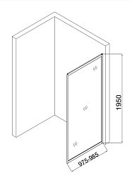 Taliente Душевая перегородка 100/195 TA-10-1CP – фотография-2