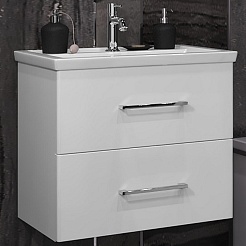 Opadiris Тумба с раковиной Арабеско 60 подвесная белая – фотография-1