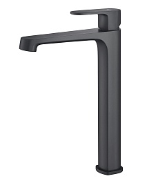 Aquatek Смеситель для раковины Оберон AQ1204MB матовый черный – фотография-1