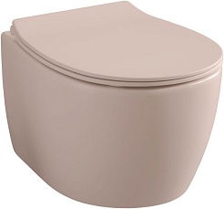 Allen Brau Унитаз подвесной Fantasy 4.11004.SM розовый с крышкой 4.11005.SM – фотография-1