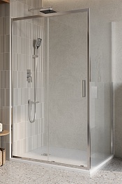 BelBagno Душевой уголок Luce 130/90 LUCE-AH-1-130/90-C-Cr профиль хром стекло прозрачное – фотография-1