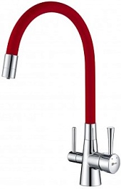 Lemark Смеситель Comfort LM3075C-Red для кухонной мойки – фотография-1
