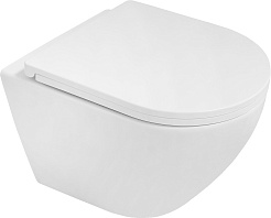 Azario Унитаз подвесной Blanco AZ-9003WT безободковый белый – фотография-3