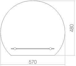 Mixline Зеркало Комфорт Елена 57 – фотография-2