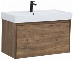 Aquanet Тумба под раковину Nova Lite 90 дуб рустикальный – фотография-1