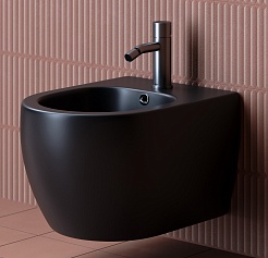 Ceramicanova Подвесное биде Play CN3002MB чёрное матовое – фотография-1