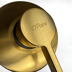 Paini Смеситель для ванны и душа Brera 74PJ690 встраиваемый, брашированное золото – фотография-5
