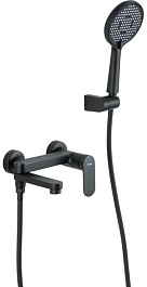Frap Смеситель для ванны с душем H85 F3285-6 черный – фотография-1
