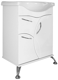 Mixline Мебель для ванной Магнолия 60 L белая – фотография-3