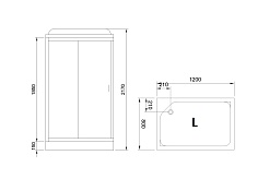 Royal Bath Душевая кабина RB 8120HP7-WT-CH-L – фотография-5