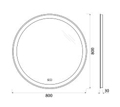 BelBagno Зеркало SPC-RNG-800-LED-TCH-PHONE – фотография-6