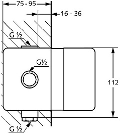 Kludi Смеситель 38624 скрытая часть – фотография-2