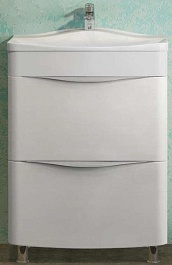 Velvex Тумба под раковину Iva 60 напольная, белая – фотография-1