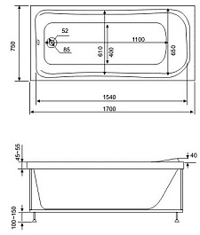 Bas Акриловая ванна Мальта 170 – фотография-6