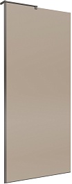 BelBagno Душевая перегородка Uno UNO-L-1-TB-90-BR-GM 90x200 профиль оружейная сталь стекло бронза – фотография-1
