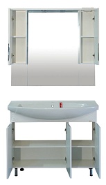 Misty Мебель для ванной Престиж 105 белый – фотография-12