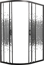 Мономах Душевой уголок ДУ 100/70/180 МЗ BL L/R – фотография-1