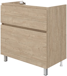 Teymi Тумба под раковину Laina 80 дуб светлый – фотография-3