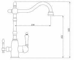 Zorg Смеситель для кухни "Clean Water ZR 312 YF-50-BR" – фотография-2