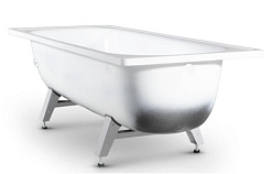 ВИЗ Стальная ванна "Antika 150" белая орхидея – фотография-2