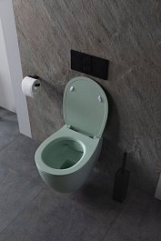 Allen Brau Унитаз подвесной Fantasy 4.11004.MT мятный с крышкой 4.11005.MT – фотография-11