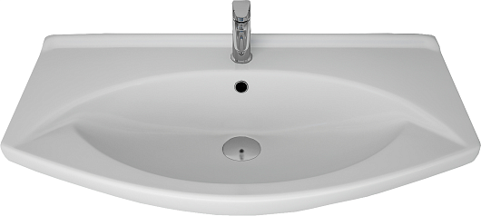 Водолей Мебель для ванной Лира 85 L белая – фотография-8