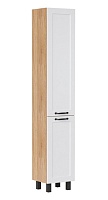 Equil Шкаф пенал Lago 35 напольный белый/дерево