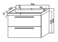 Kolpa San Комплект мебели Jolie 90 WH – фотография-5