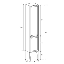 Зов Шкаф-пенал Севилья 35 платиновый – фотография-4