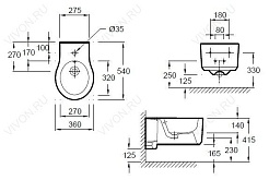 Jacob Delafon Биде подвесное Formilia Viragio E4774 – фотография-3