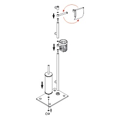 WasserKRAFT Комбинированная напольная стойка К-1234 – фотография-3
