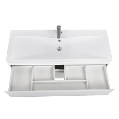 BelBagno Мебель для ванной Albano 120 подвесная Bianco Lucido – фотография-8