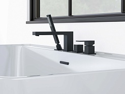 Aquatek Смеситель на борт ванны Либра AQ1648MB матовый черный – фотография-6