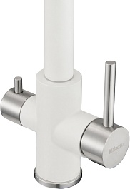 Milacio Смеситель для кухни Ultra MCU.553.WH белый – фотография-3