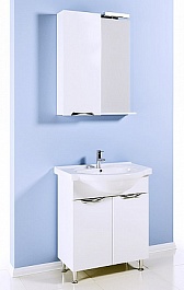 Aqwella Тумба для умывальника Лайн 65 с корзиной – фотография-2