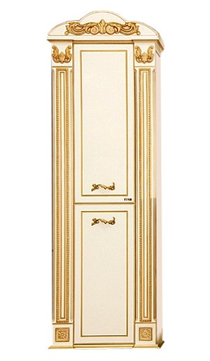 Misty Пенал для ванной Барокко 60 L бежевый, патина – фото-1