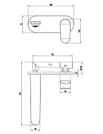 Aquatek Смеситель для раковины Ника AQ1813MB черный матовый – фотография-4