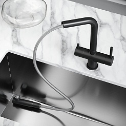 Sancos Смеситель для кухни Spin черный матовый SC4015MB – фотография-5