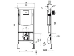 Villeroy & Boch Комплект Omnia classic 76821001 с кнопкой смыва – фотография-4