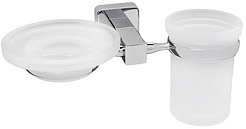 WasserKRAFT Держатель стакана и мыльницы "Lippe  K-6526" – фотография-1