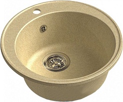 Granfest Мойка кухонная Quarz GF-Z08 Бежевый – фотография-1