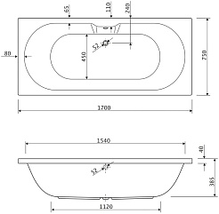 Cezares Акриловая ванна Calisto 170x75 – фотография-3