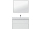 Aquanet Тумба с раковиной Nova Lite 100 2 ящика, белая – фотография-13