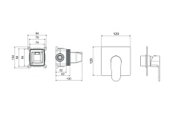 Aquatek Смеситель для душа и ванны Оберон AQ1266CR хром – фотография-2