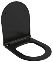 Ambassador Сиденье для унитаза Queen тонкое черное матовое