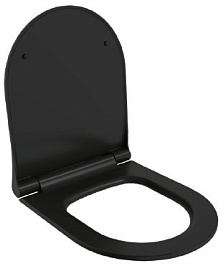 Ambassador Сиденье для унитаза Queen тонкое черное матовое – фотография-1
