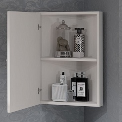 Opadiris Зеркало-шкаф для ванной Клио 45 L белый матовый – фотография-5