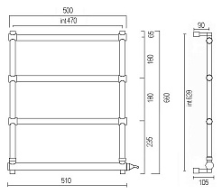 Margaroli Полотенцесушитель Sole 542-4 хром – фотография-2