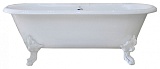 Фэма Чугунная ванна "Patricia", ножки белые, покрытие RAL, матовое