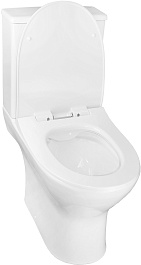 Azario Унитаз-компакт Mist AZ-45 безободковый с бачком с сиденьем микролифт белый – фотография-6